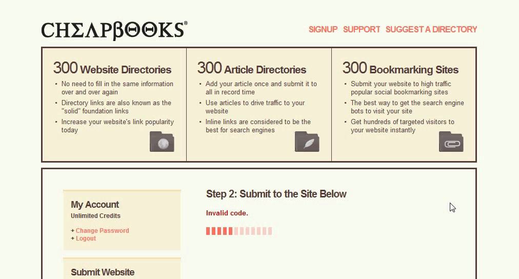 free website submission directories